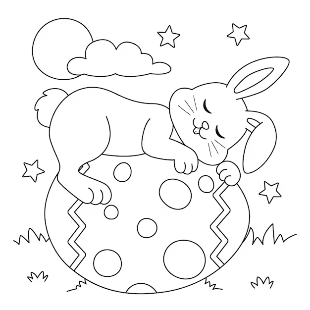 desenhos de páscoa fáceis