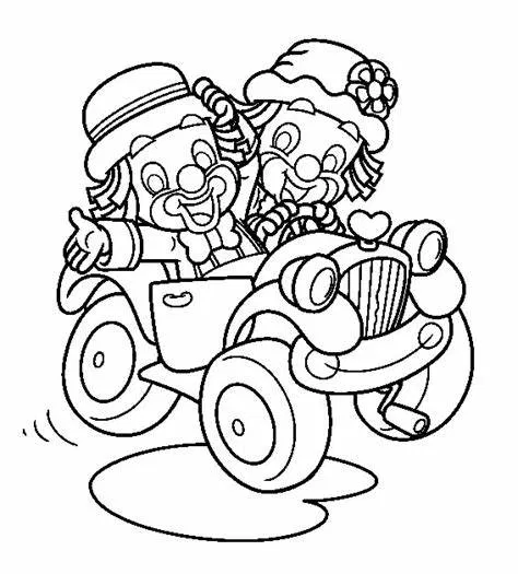 desenhos de palhaços para colorir