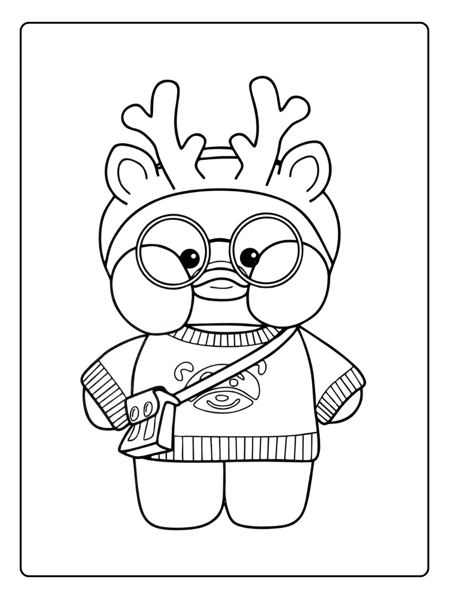 desenho de pato para colorir para imprimir