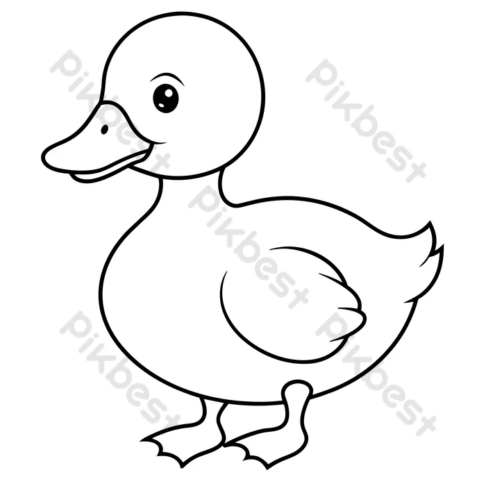 desenho de pato para colorir youtube