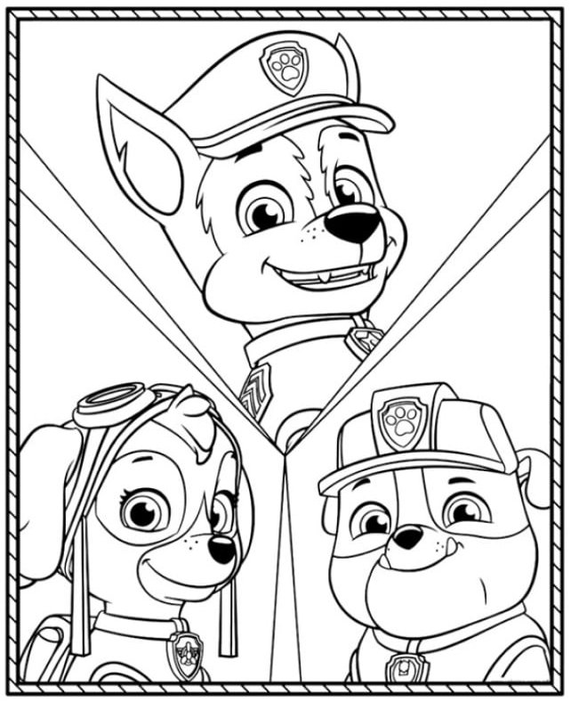 desenho da Skye para colorir