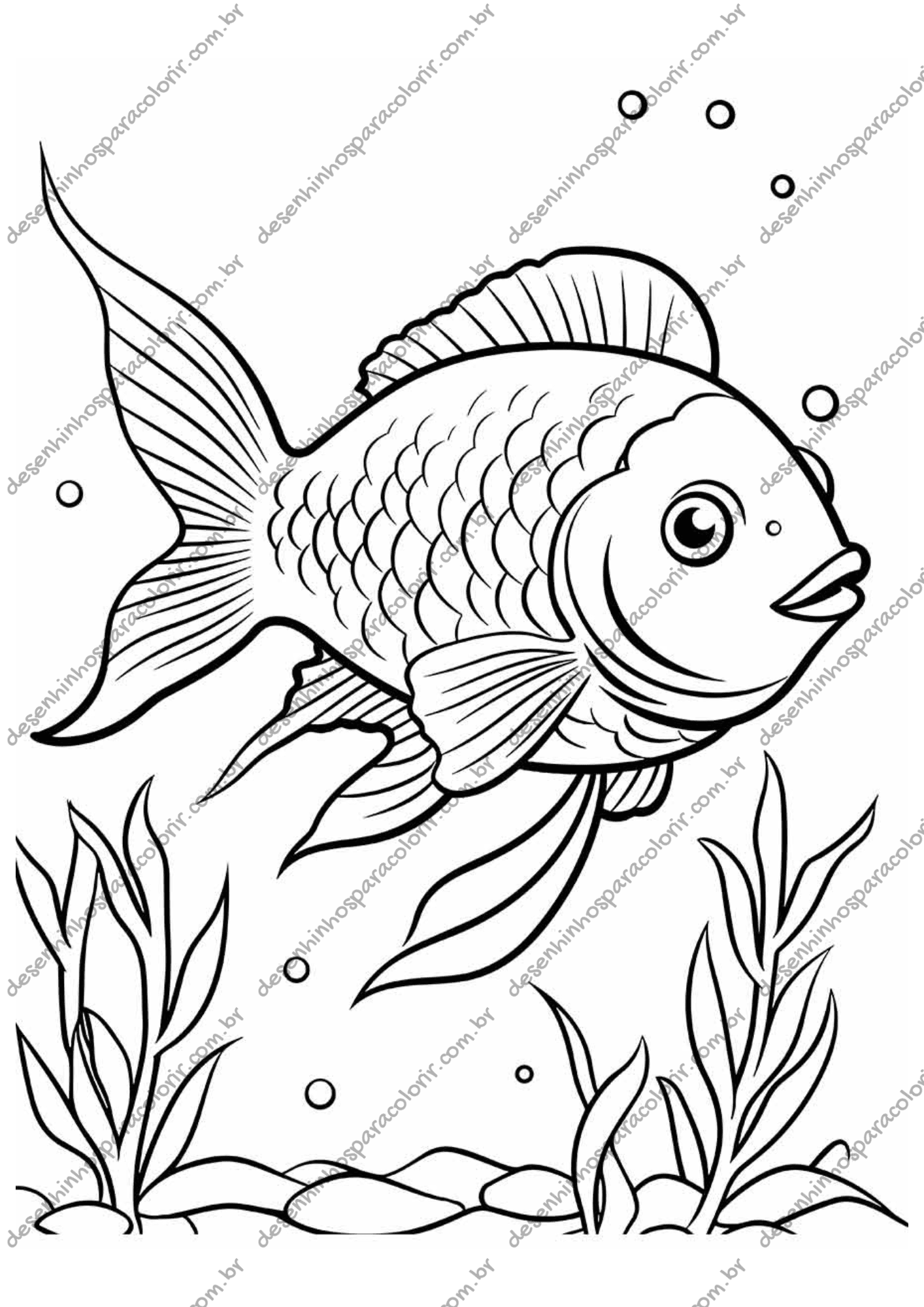 peixe desenho facil
