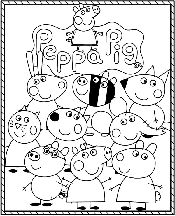 peppa pig para colorir pdf