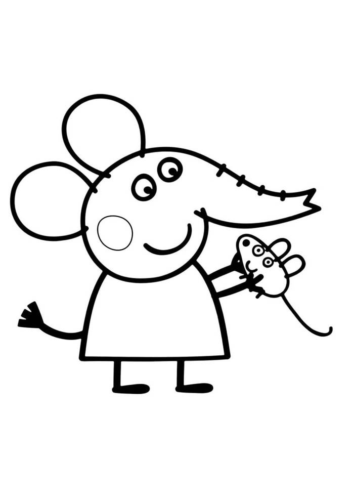desenhos animados para colorir peppa