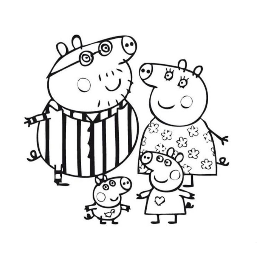 desenhos da peppa para pintar