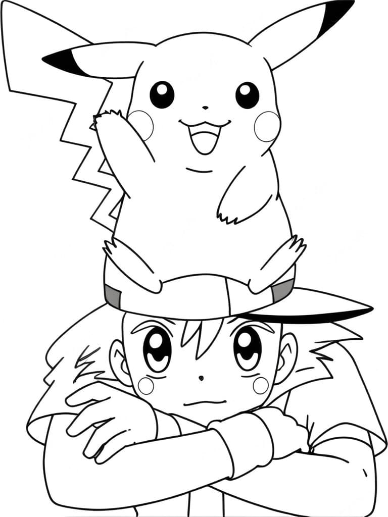 pikachu bebe para colorir