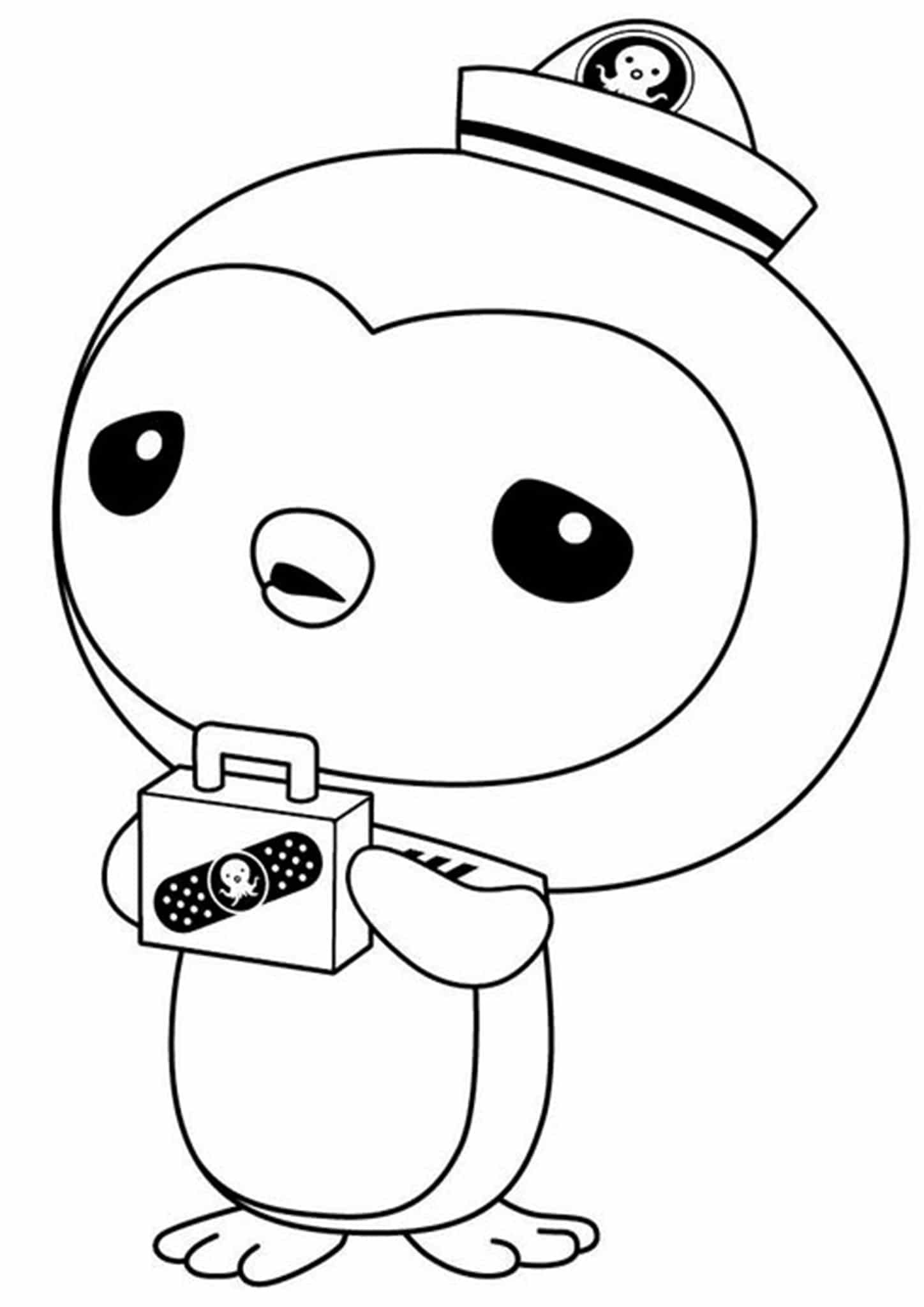desenho pinguim realista para colorir
