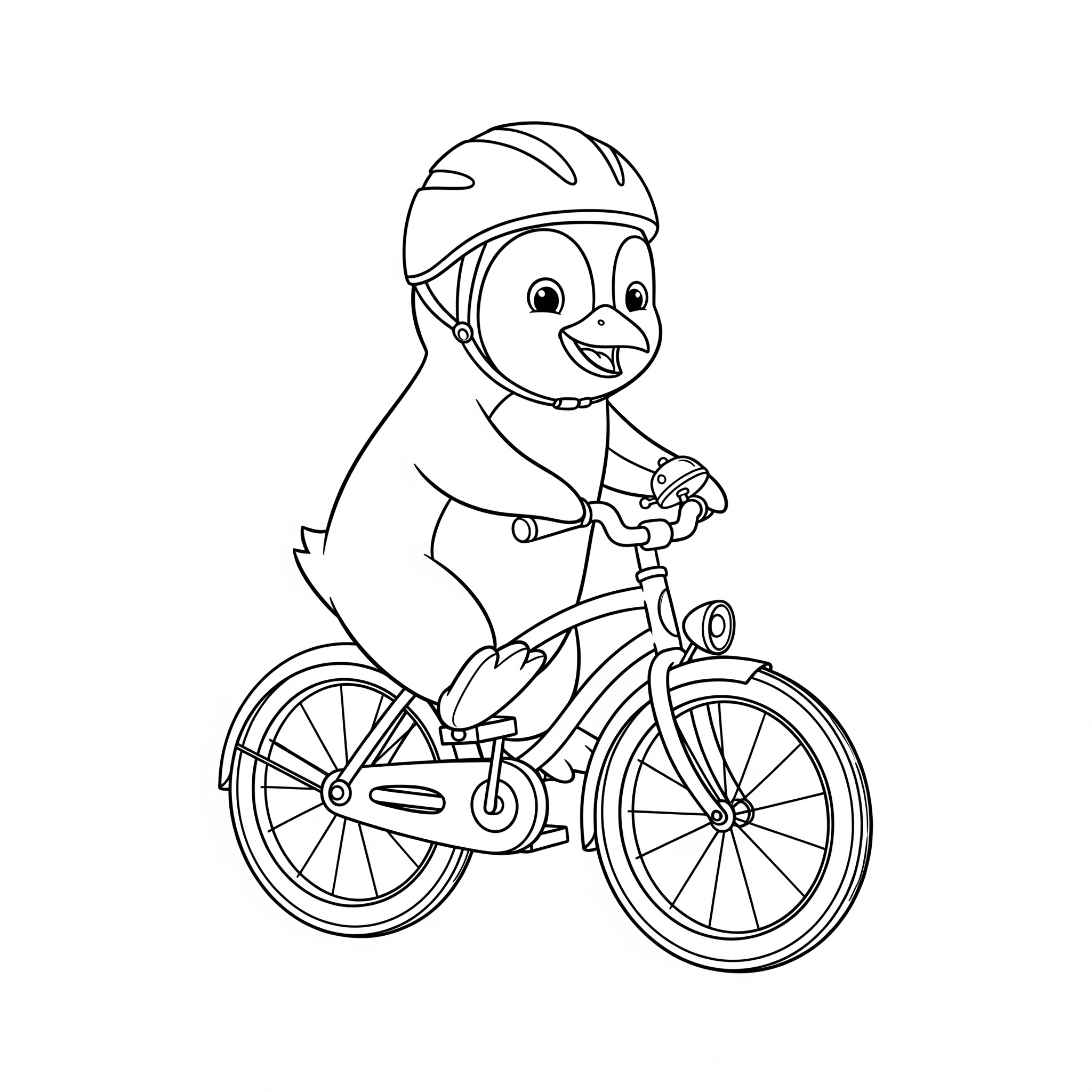 pinguim kawaii para colorir