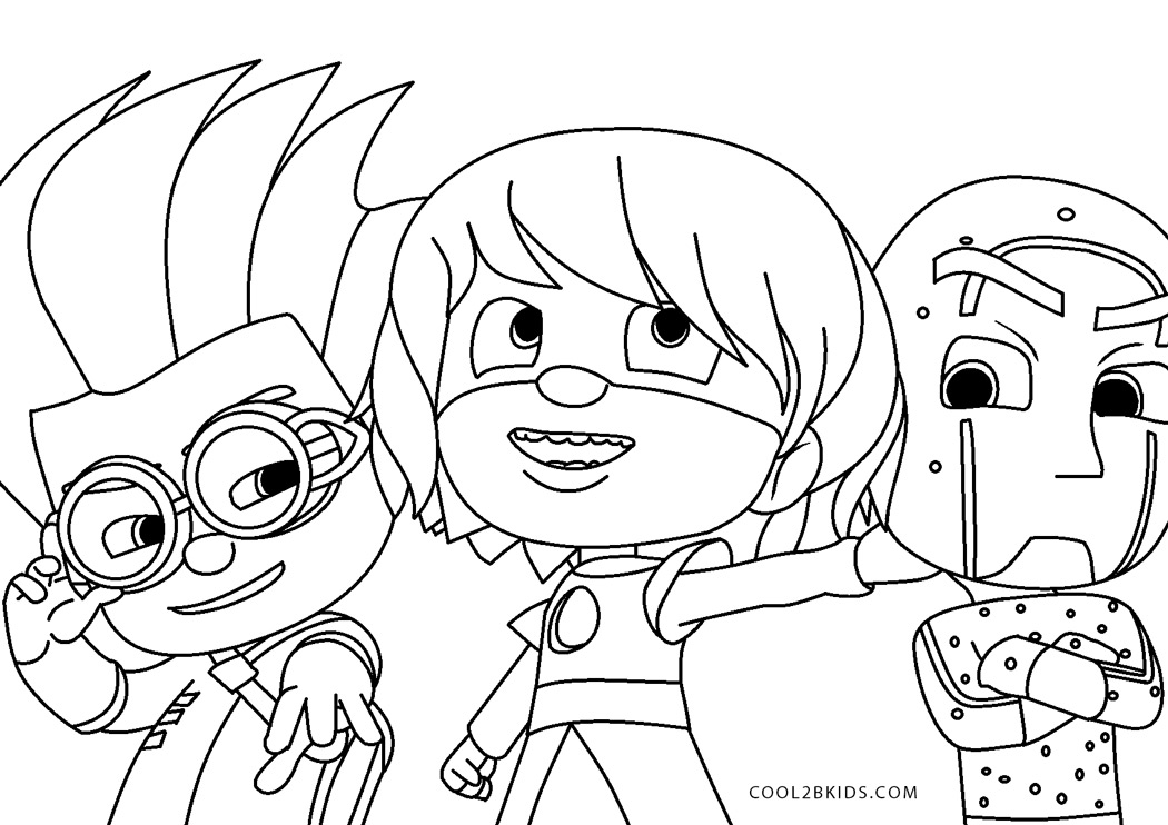 desenhos para colorir PJ Masks para imprimir
