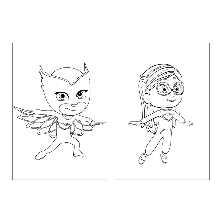 folhas de colorir PJ Masks