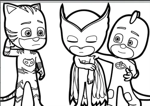 cores oficiais PJ Masks