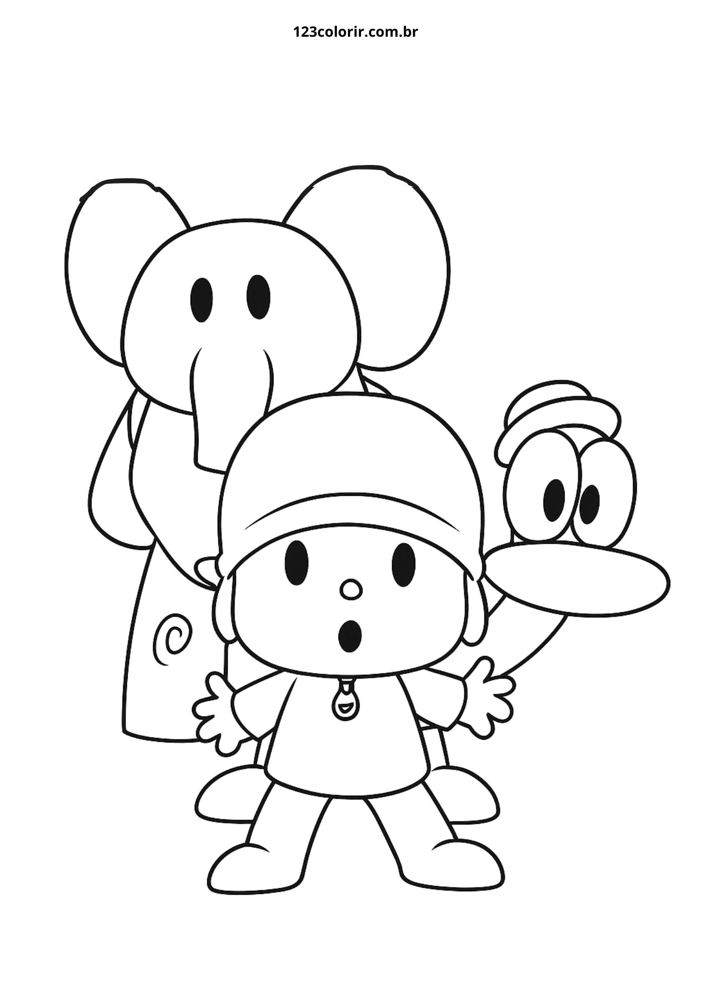 desenhos do Pocoyo para imprimir