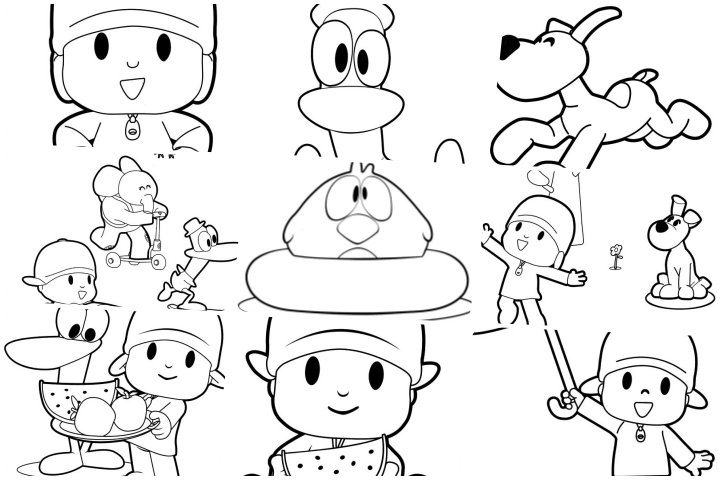 desenhos do Pocoyo para imprimir