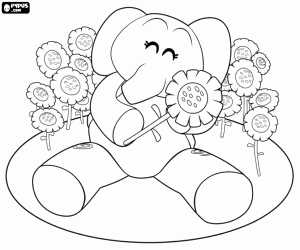 Pocoyo e amigos para colorir