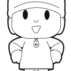 moldes do Pocoyo para colorir