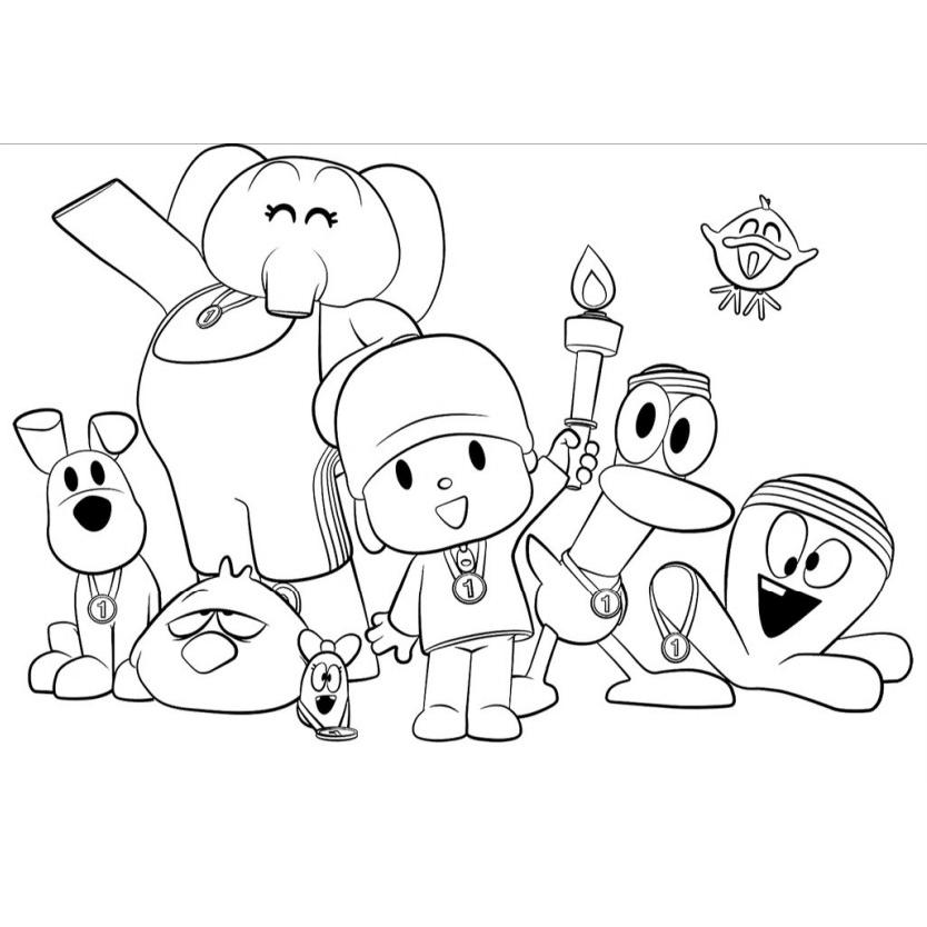 Pocoyo para pintar