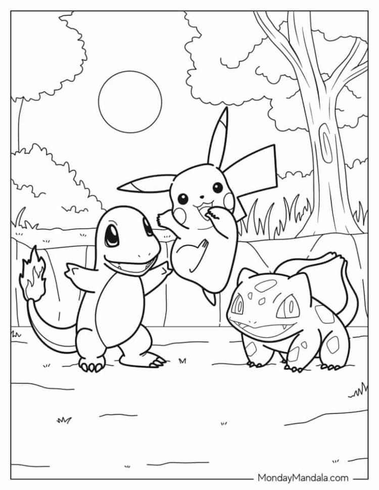 Desenhos de Pokémon para imprimir grátis