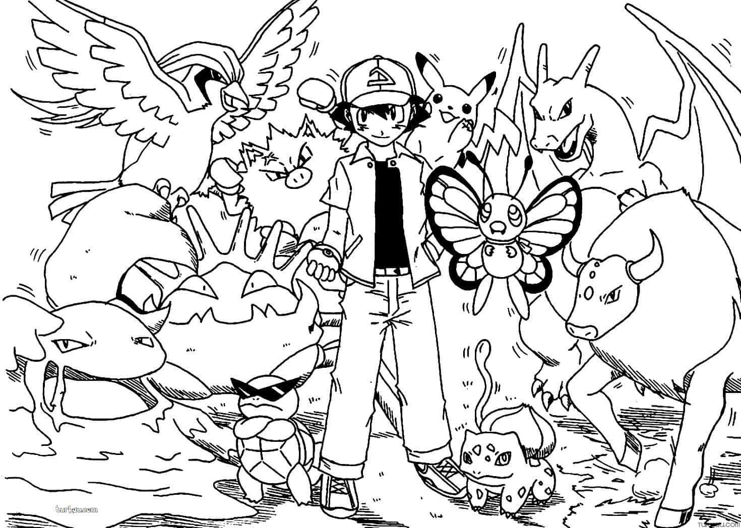 Bulbasaur para colorir