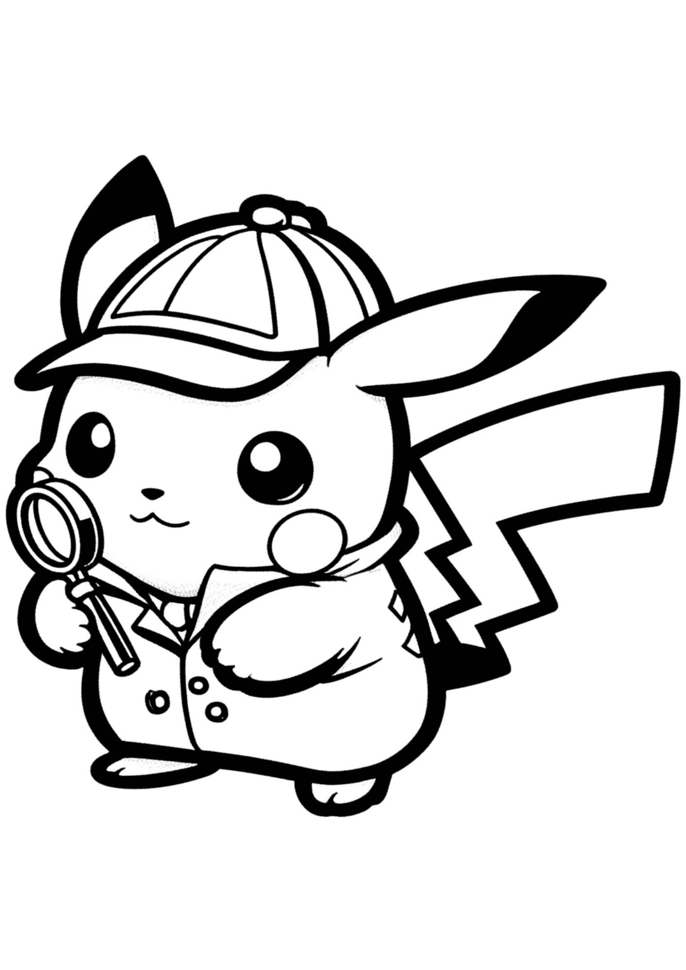 Pikachu para colorir