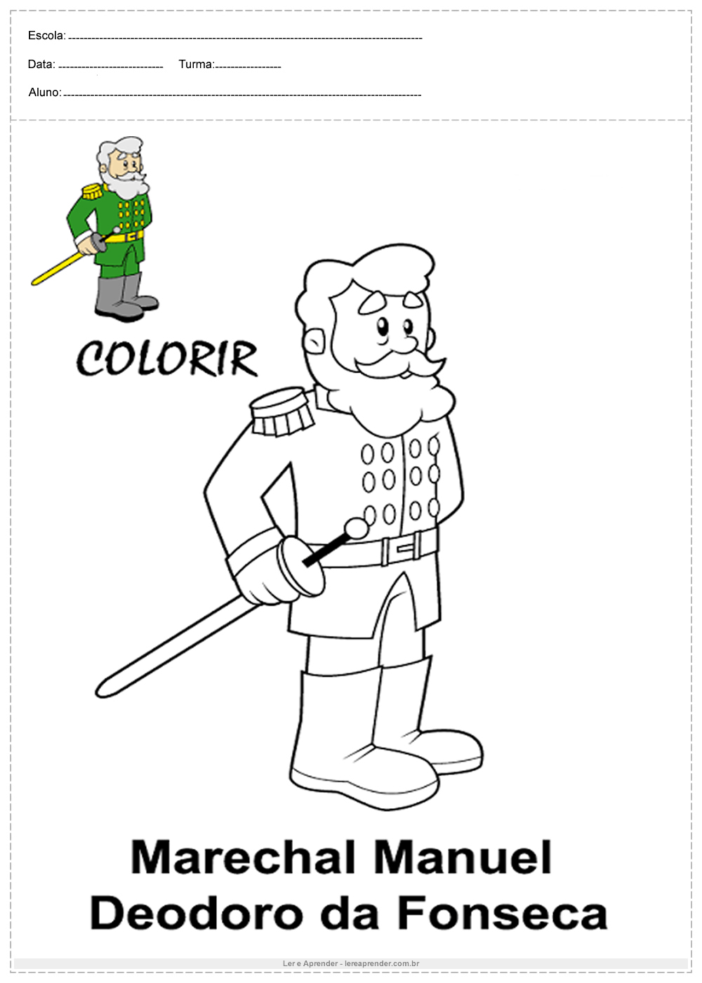 proclamação da república desenho para pintar