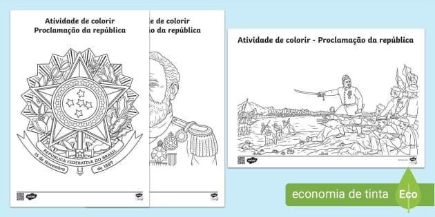 desenhos históricos para colorir brasil