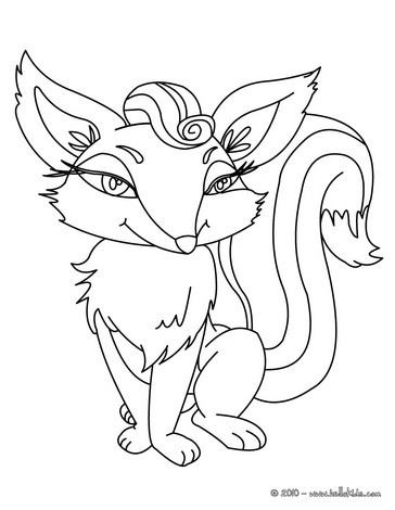 mandala de raposa para colorir