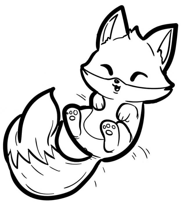 desenho de raposa para imprimir