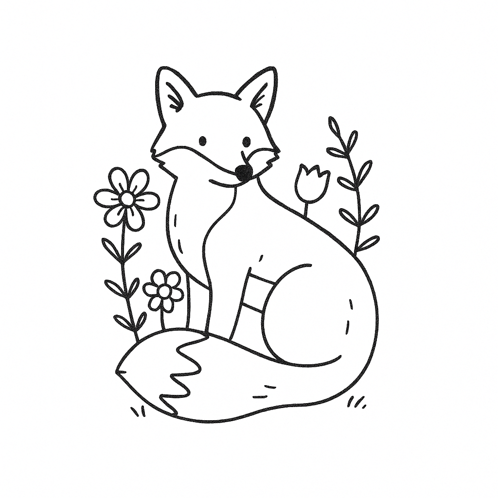 desenhos de animais da floresta para colorir