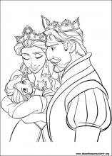 rapunzel para colorir online