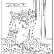 desenho da torre da rapunzel para colorir