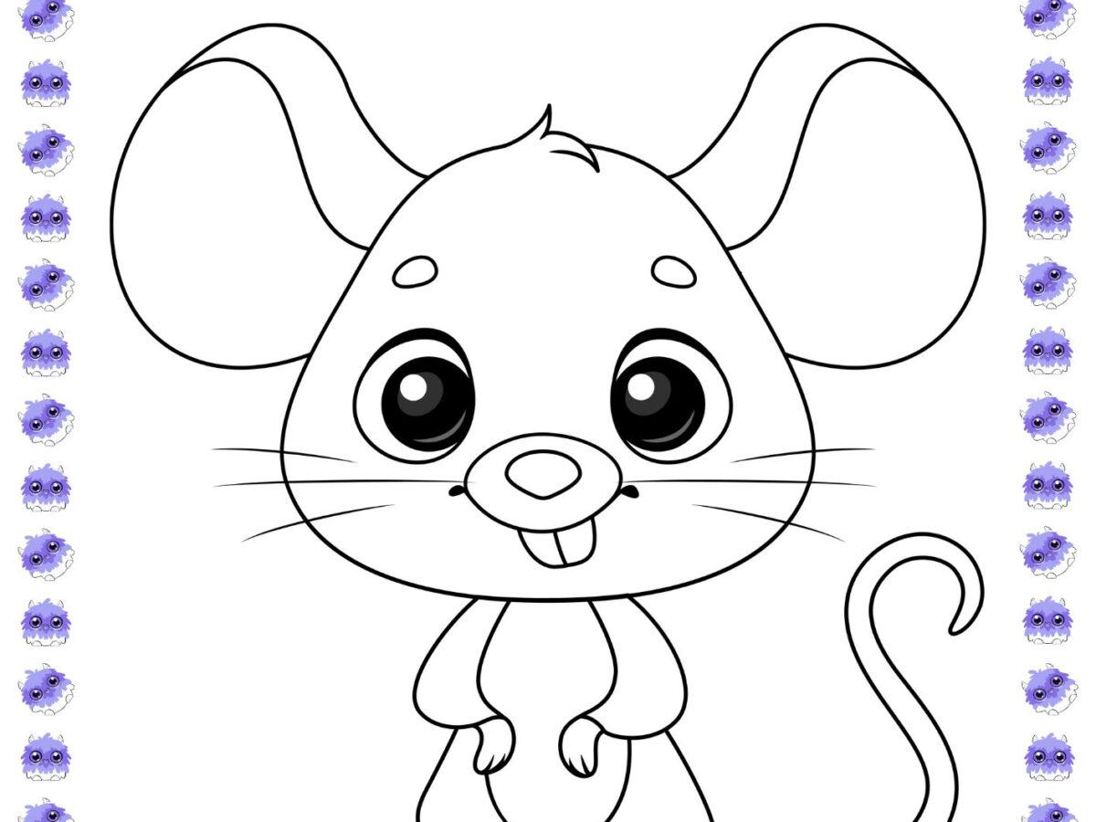 desenho de rato para imprimir