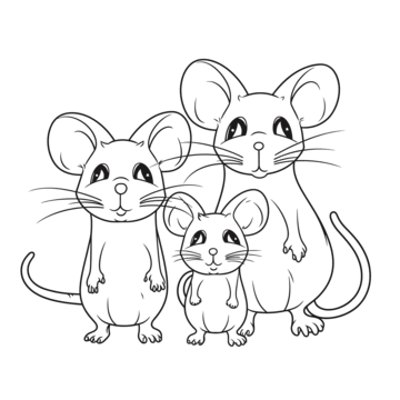 moldes de rato para colorir