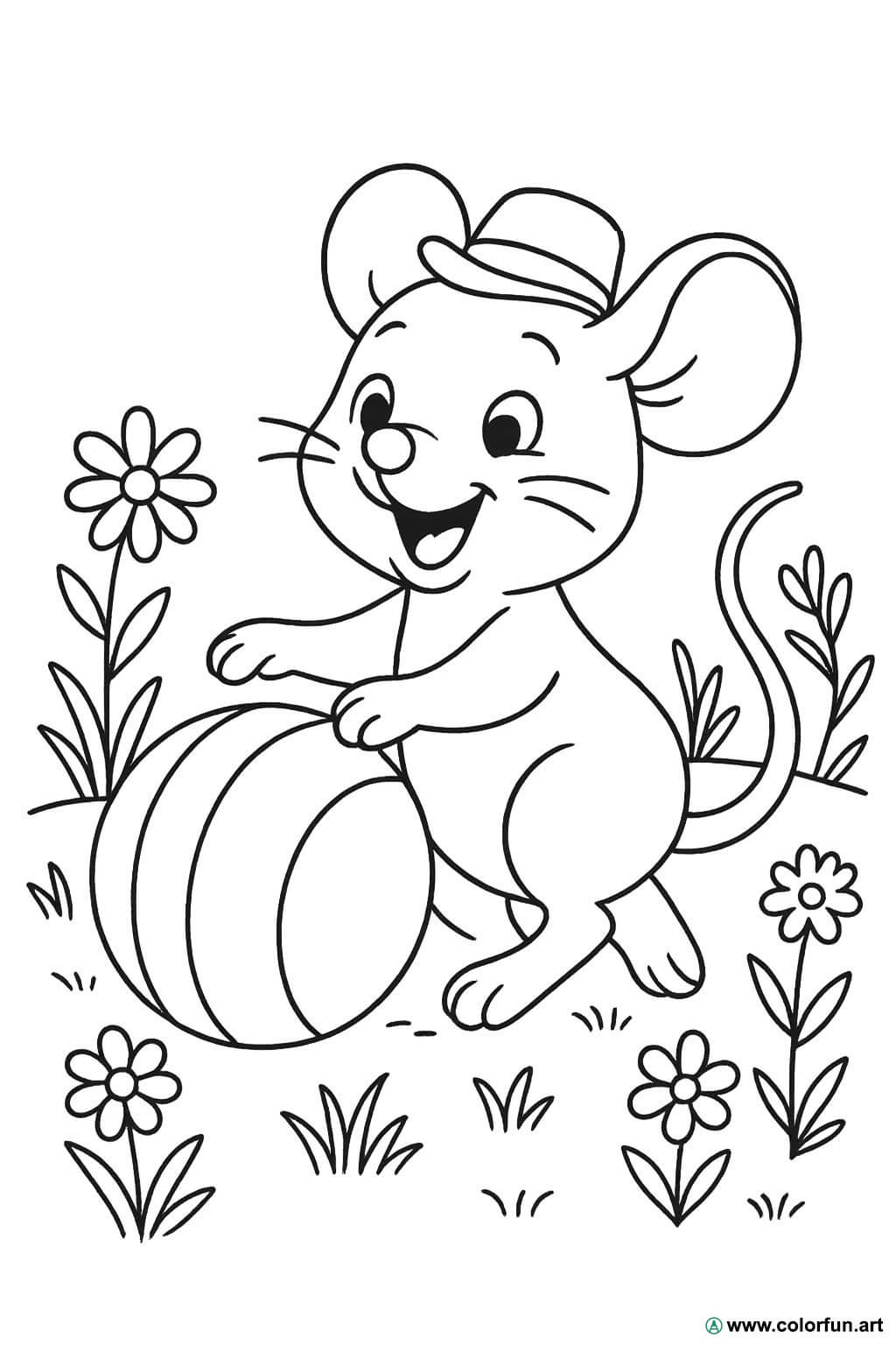 personagens de rato para colorir