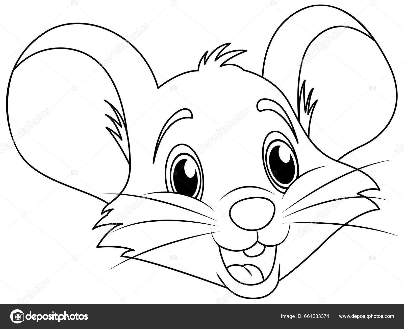 desenho de rato para imprimir