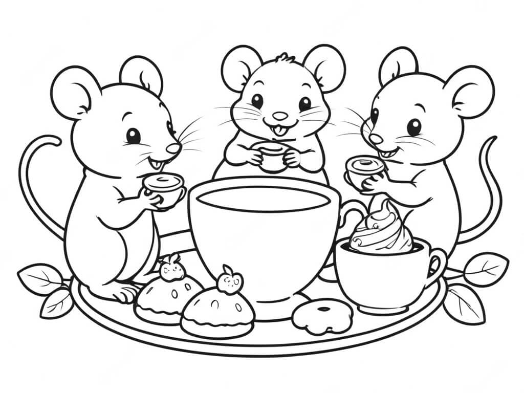 atividade infantil rato