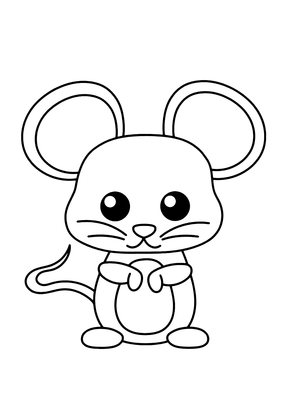 desenho de rato cartoon