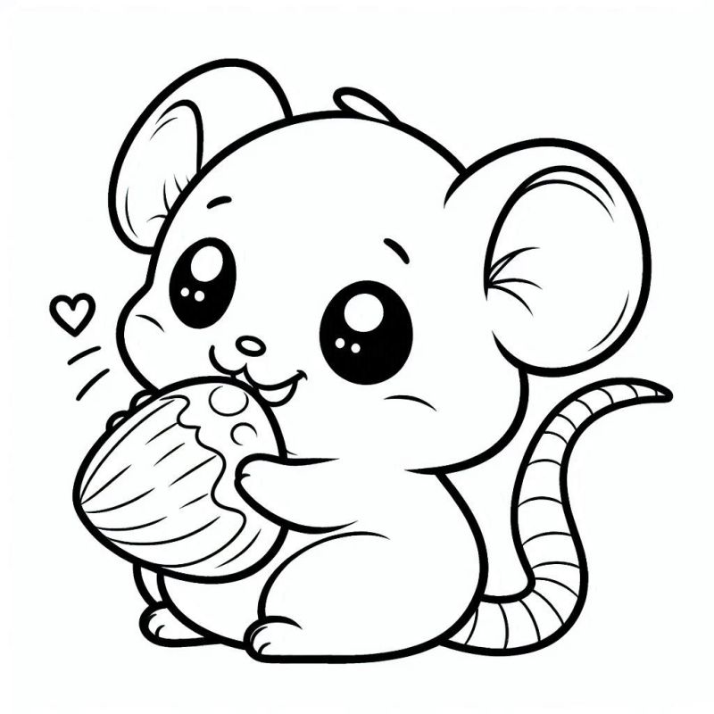 personagens de rato para colorir
