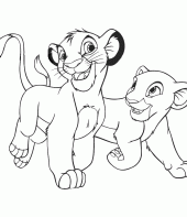 nala para colorir