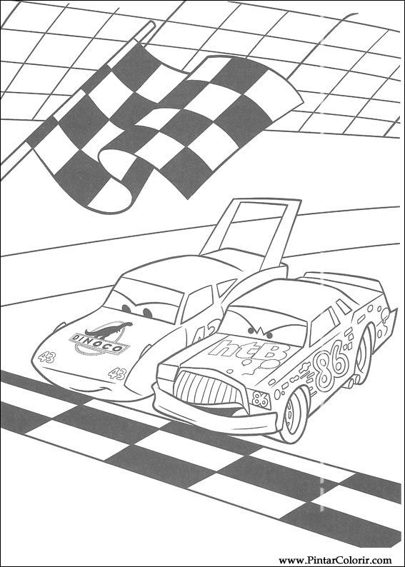 personagens de carros para pintar
