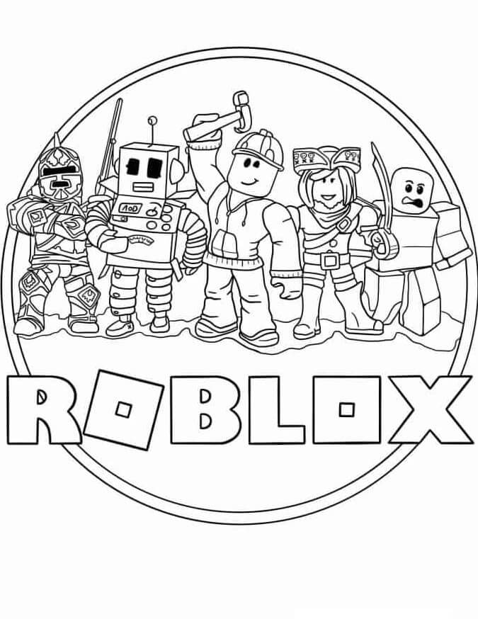 Personagens Roblox para pintar
