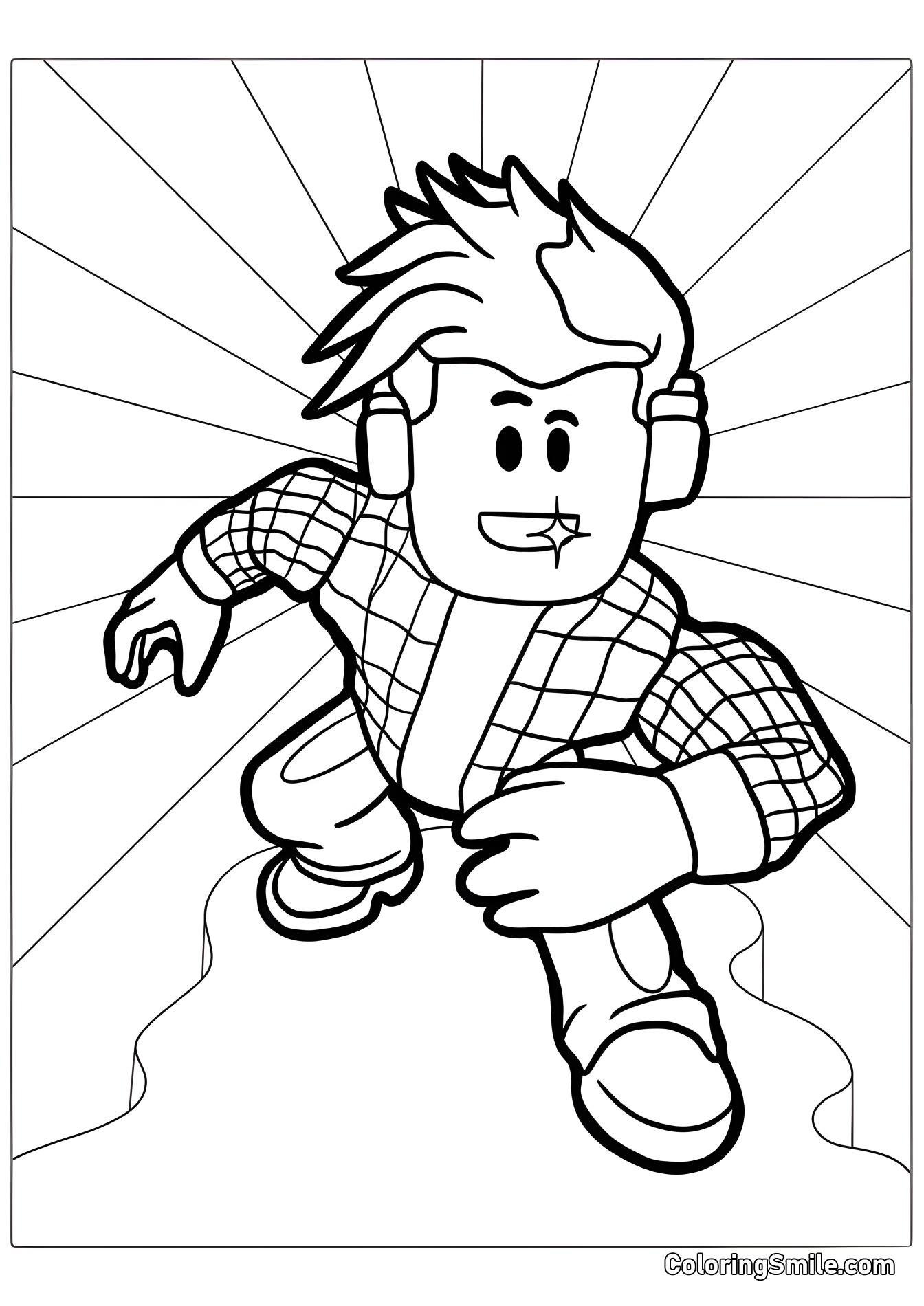 Roblox para colorir grátis