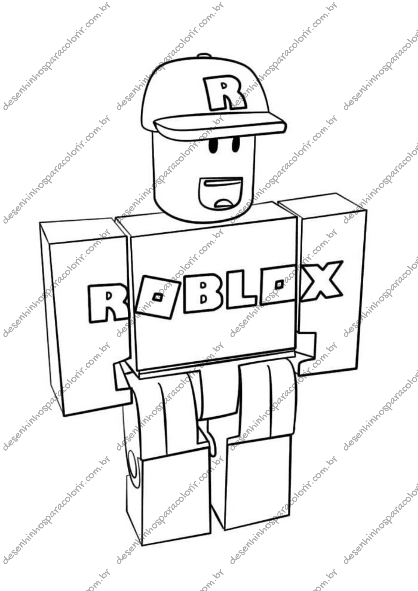 Desenhos de jogos Roblox (Brookhaven, Adopt Me)