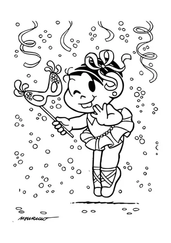 desenho de passista de samba para colorir