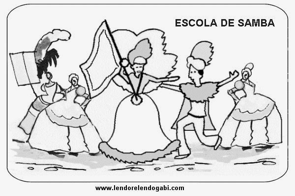 desenho de pandeiro para colorir