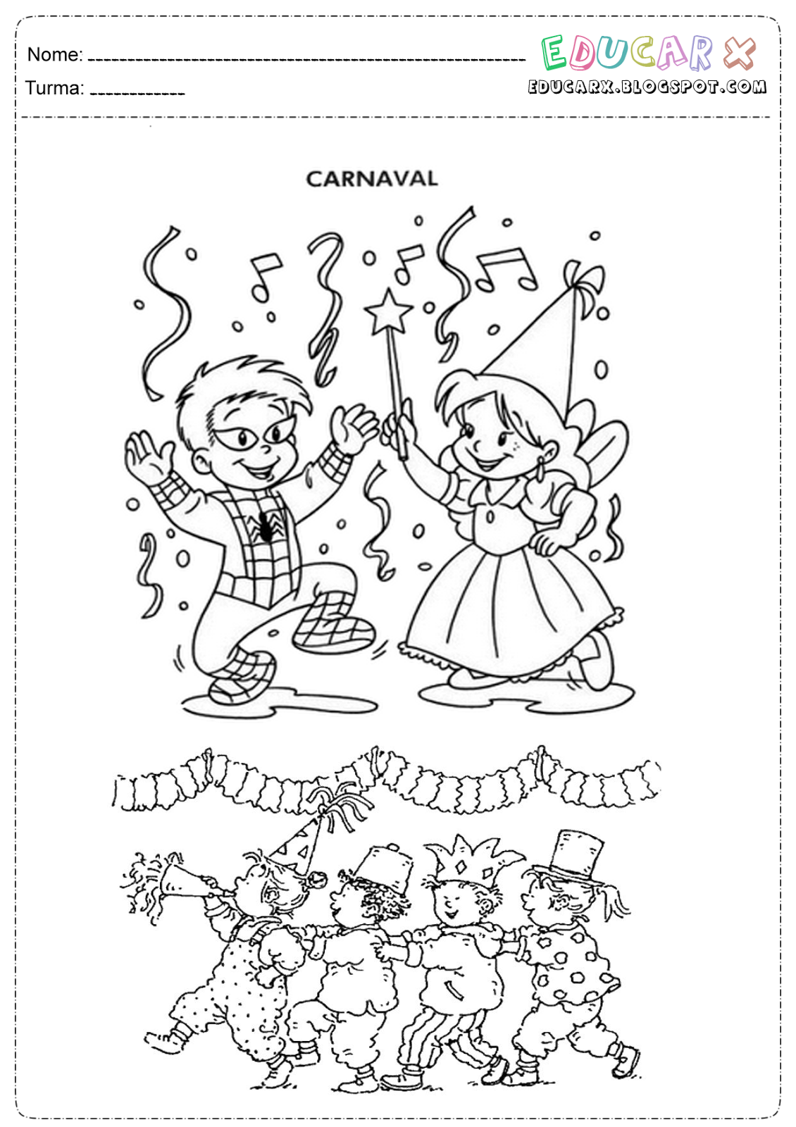 desenho de dançarina de samba para colorir