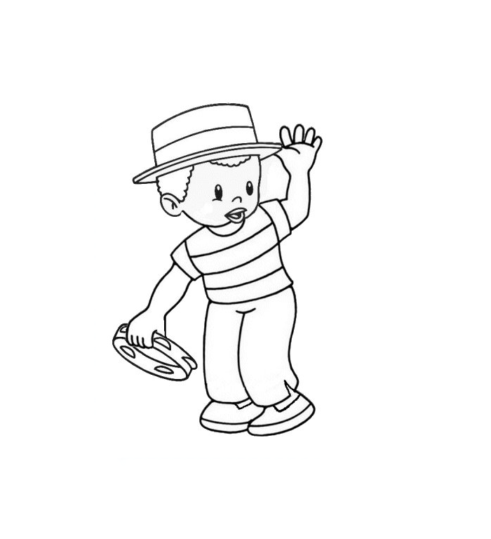 desenho de mestre sala e porta bandeira para colorir
