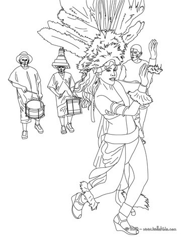 desenho de instrumentos de samba para colorir