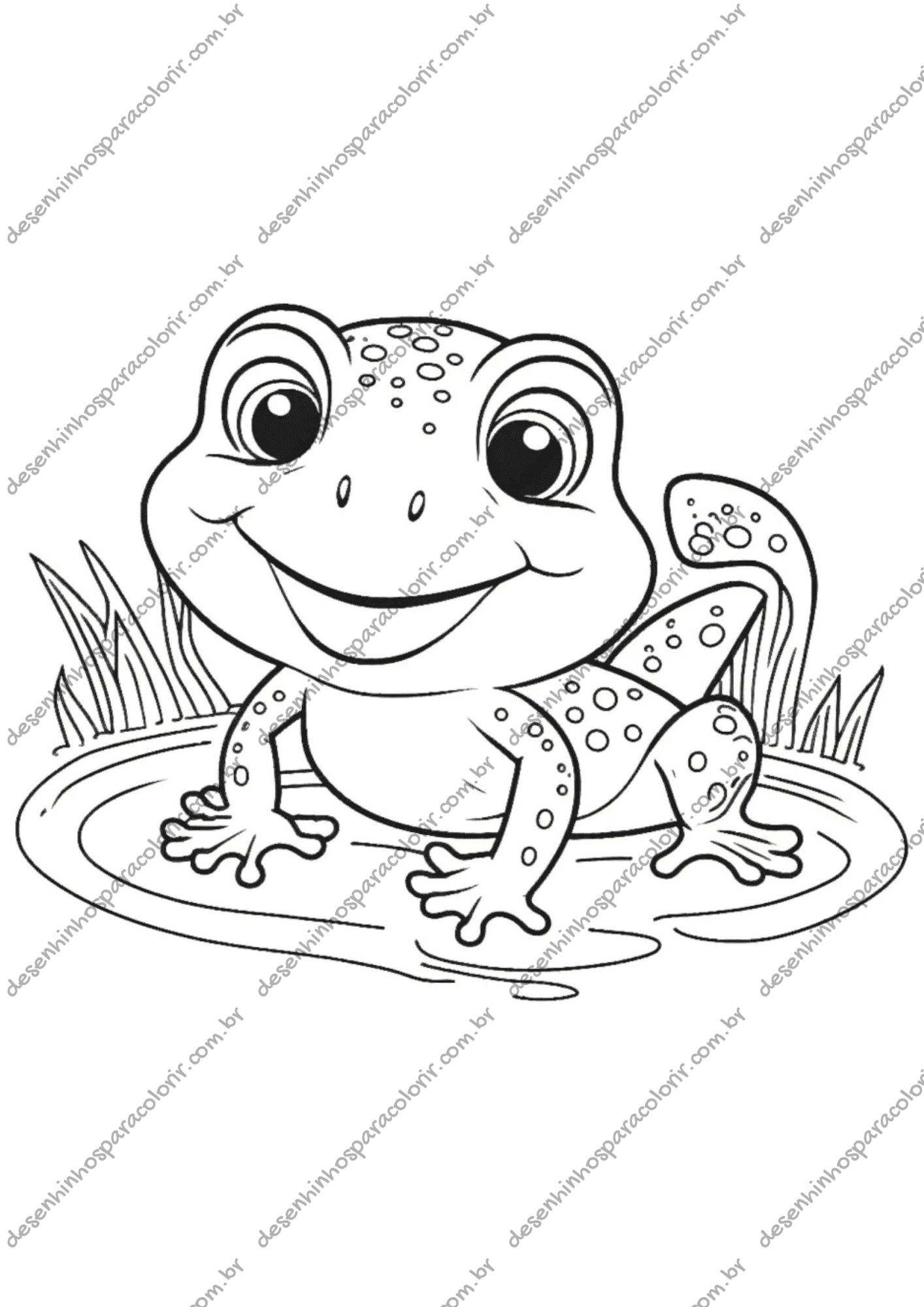 sapo para colorir online