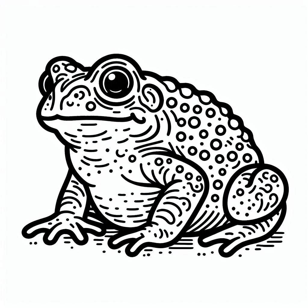 sapo desenho para atividade escolar