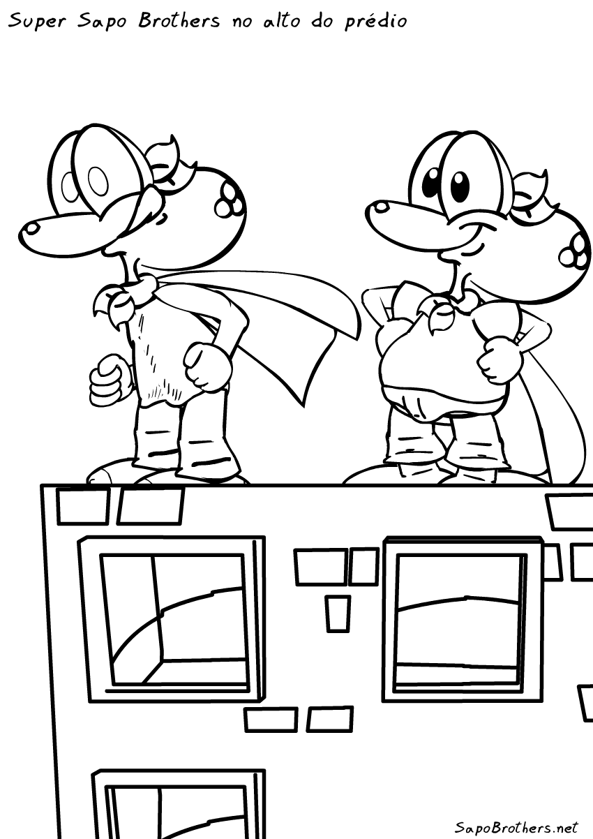 sapo com coroa para colorir